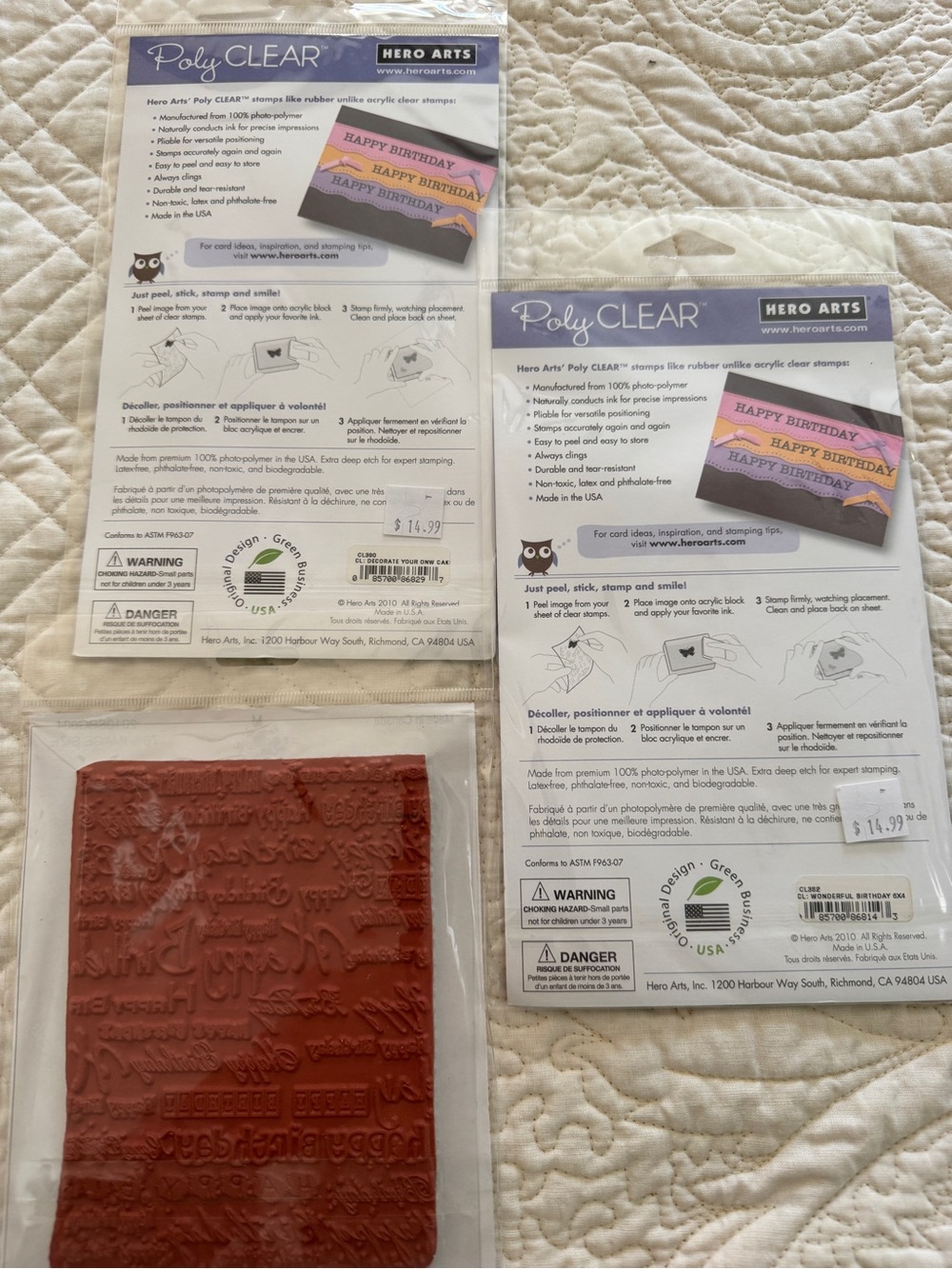 Three Happy Birthday Themed Stamp Sets - Picture 2 of 5